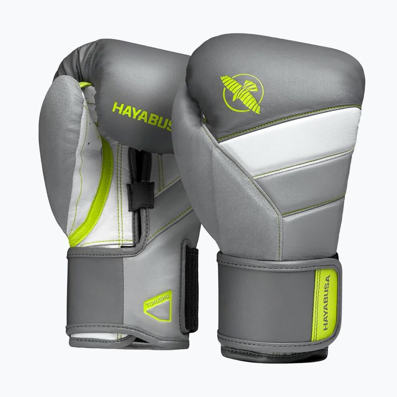 Hayabusa T3 pilkai geltonos bokso pirštinės T314G 7