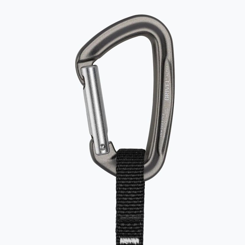 Greitojo užsegimo įrenginys Grivel ALL-Round Alpha 16 cm juoda/geltona 2