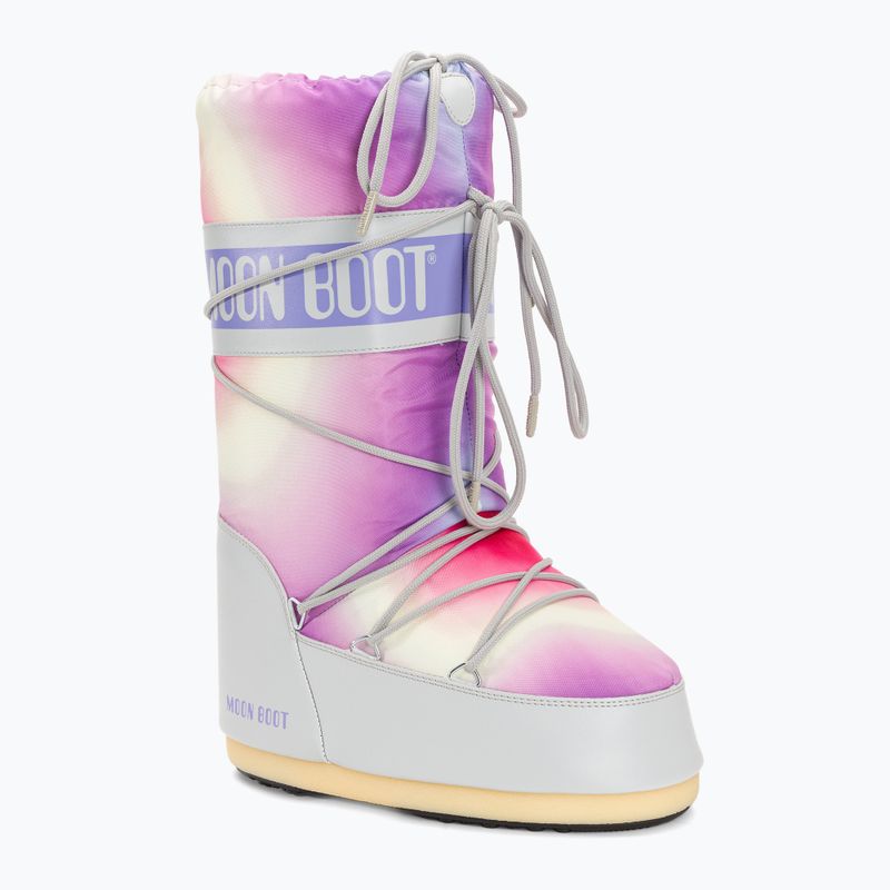 Moteriški sniego batai Moon Boot Icon Tie Dye glacier grey