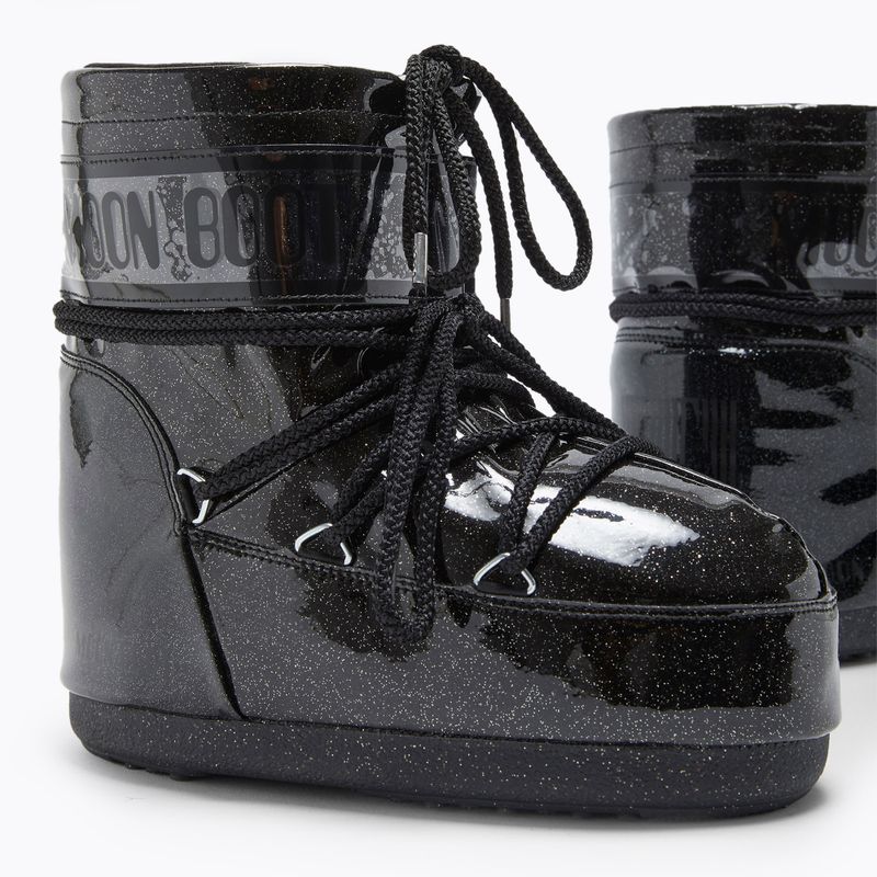 Moteriški sniego batai Moon Boot Icon Low Glitter black 8