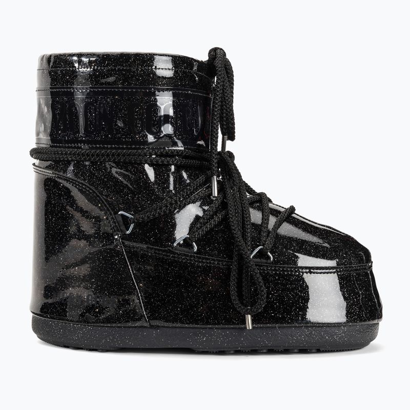 Moteriški sniego batai Moon Boot Icon Low Glitter black 2