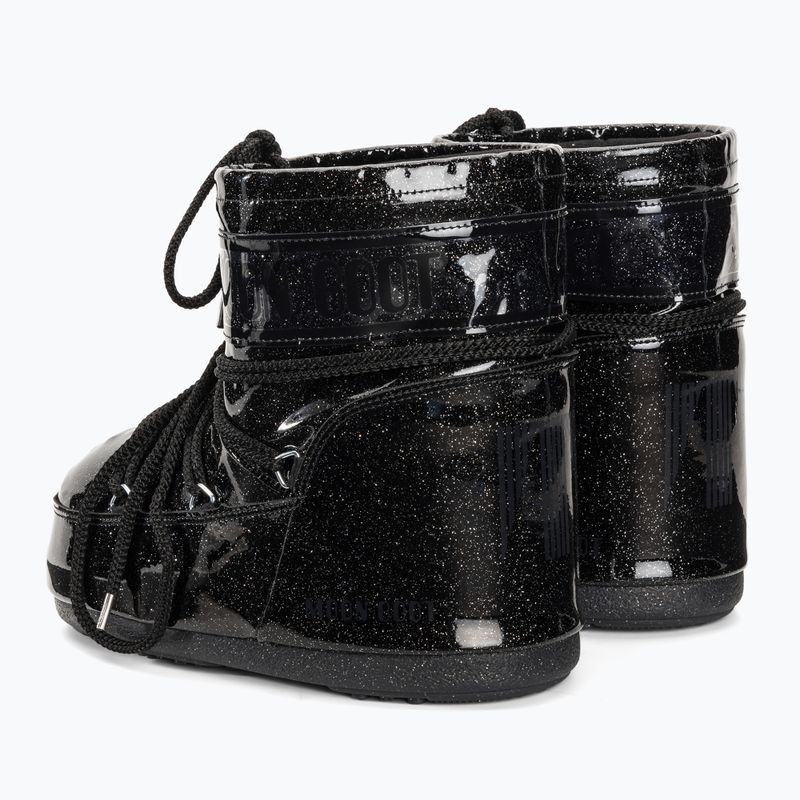 Moteriški sniego batai Moon Boot Icon Low Glitter black 3
