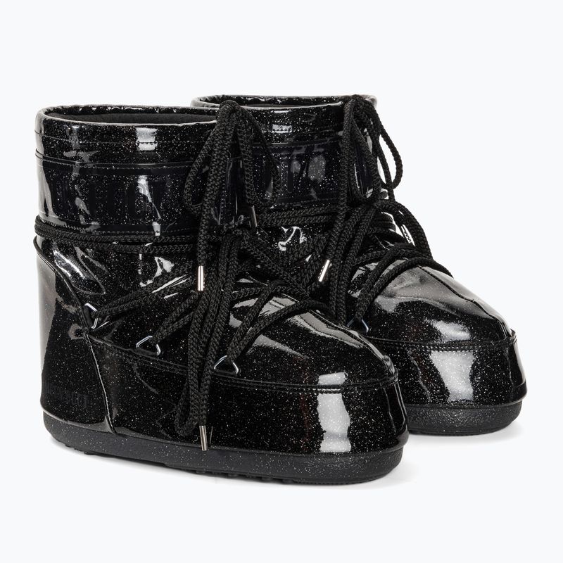 Moteriški sniego batai Moon Boot Icon Low Glitter black 4