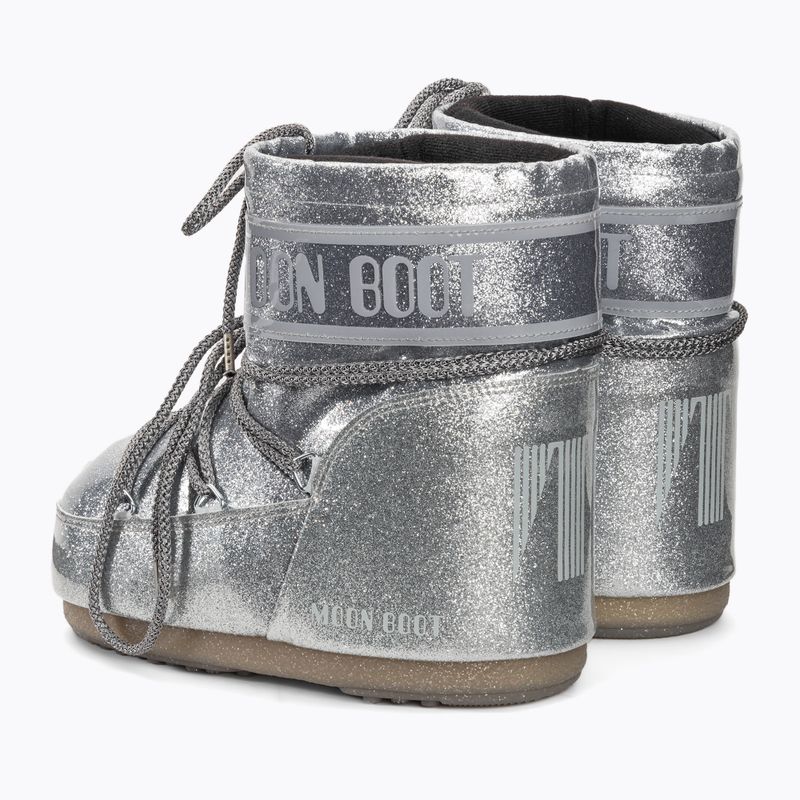 Moteriški sniego batai Moon Boot Icon Low Glitter silver 3