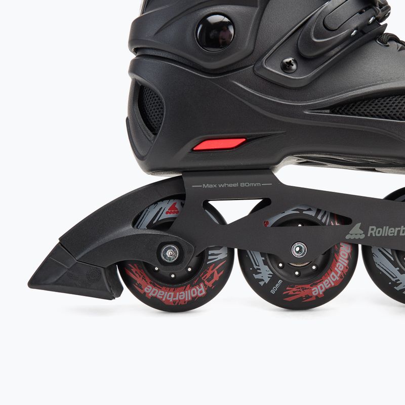 Vyriški riedučiai Rollerblade RB 80 black/red 7