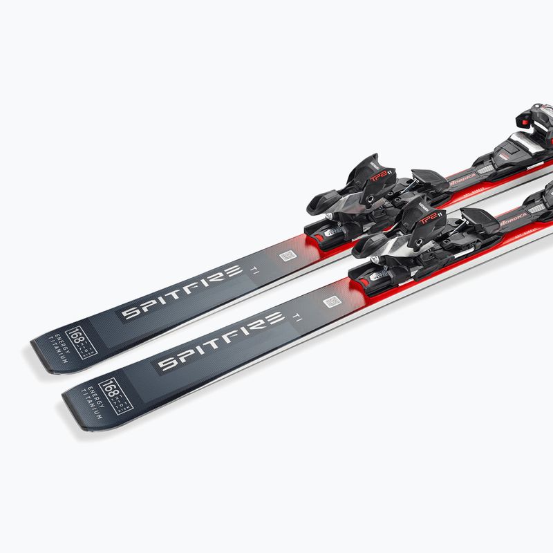 Kalnų slidės Nordica Spitfire TI + apkaustai TP2LT11 FDT grey/blue/red/silver 7