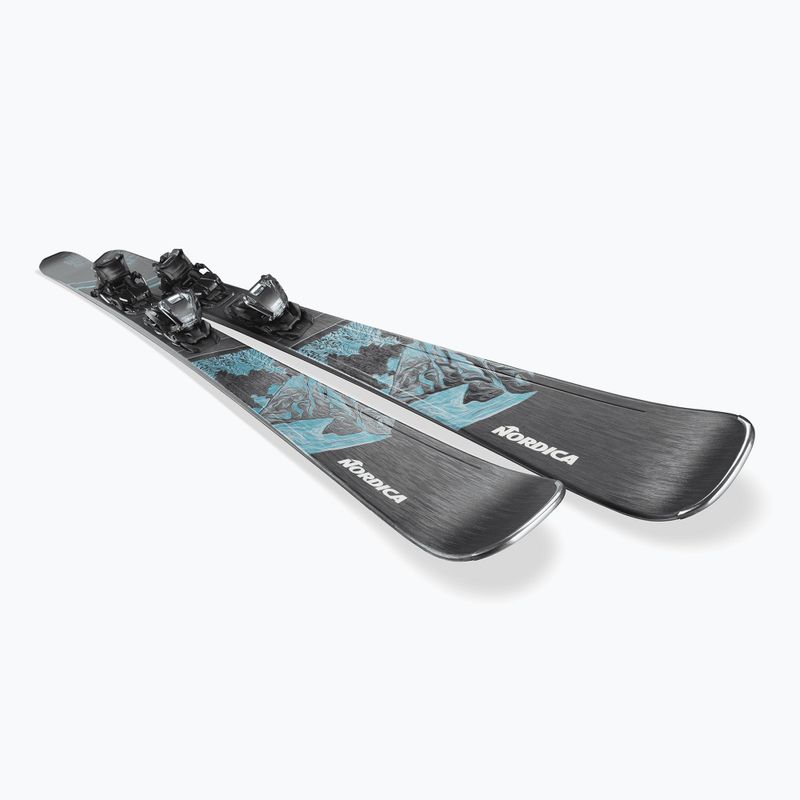 Moteriškos kalnų slidės Nordica Wild Belle 78 + slidžių įkabinimai TP2COMP10 FDT black/water 4