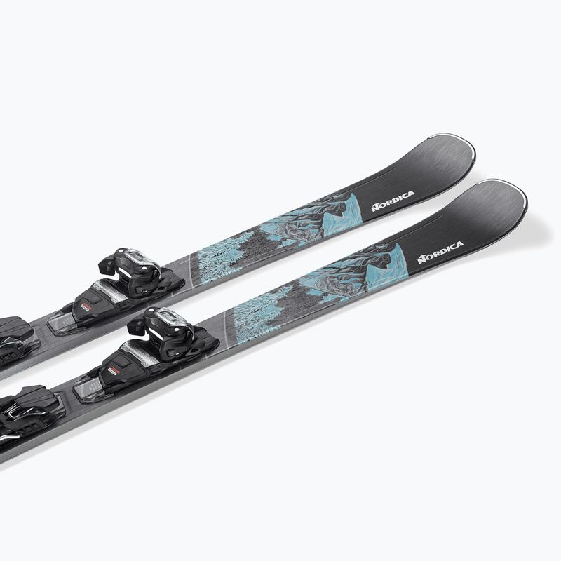 Moteriškos kalnų slidės Nordica Wild Belle 78 + slidžių įkabinimai TP2COMP10 FDT black/water 6
