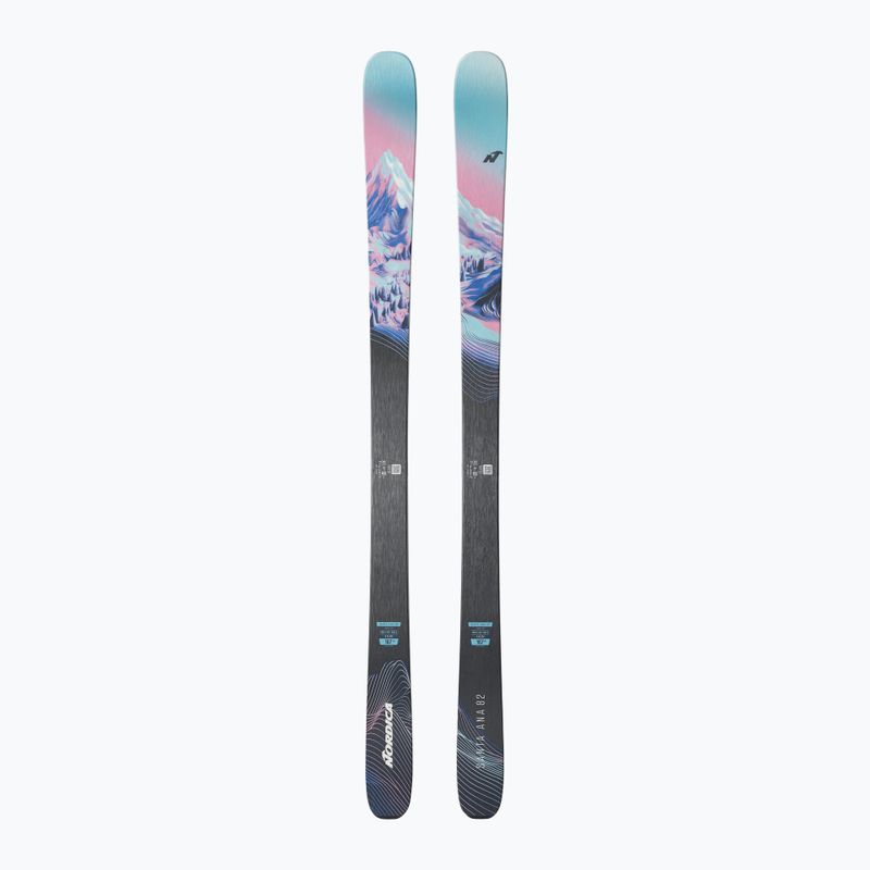 Moteriškos kalnų slidės Nordica Santa Anna 82 Flat light blue/coral/midnight