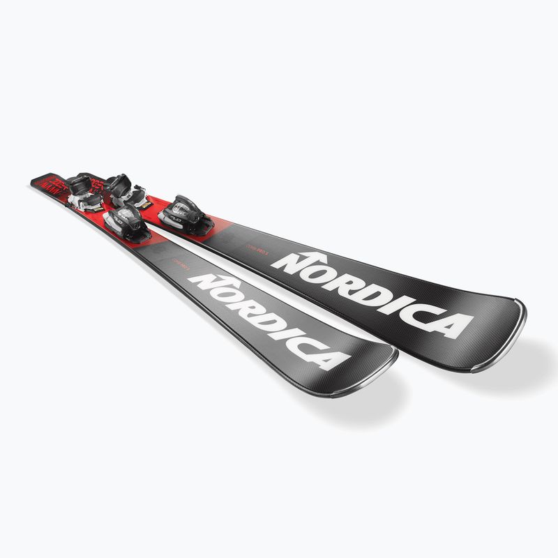 Vaikiškos kalnų slidės Nordica Doberman Combi Pro S + tvirtinimai J7.0 FDT anthracite/red 4