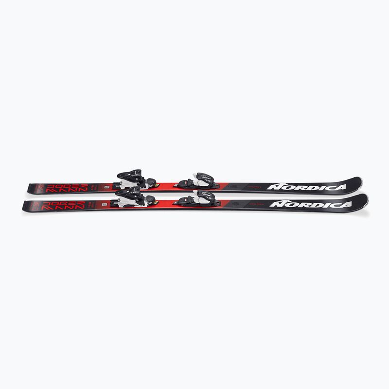 Vaikiškos kalnų slidės Nordica Doberman Combi Pro S + tvirtinimai J7.0 FDT anthracite/red 5