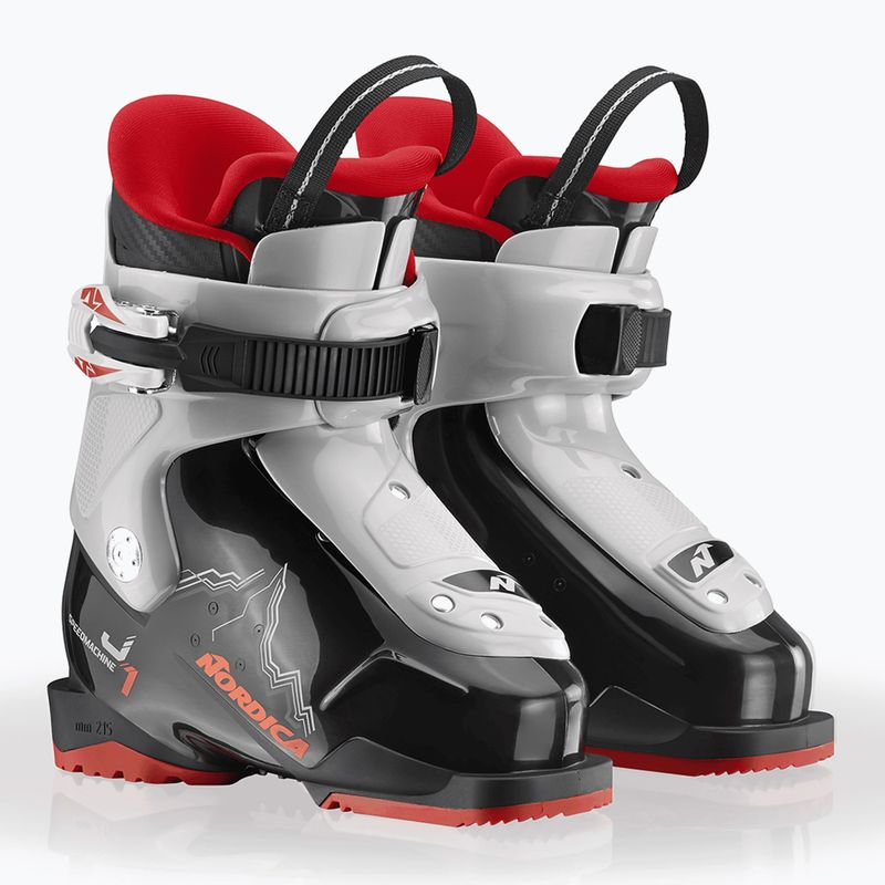 Vaikiški slidinėjimo batai Nordica Speedmachine J 1 black/grey/red 7
