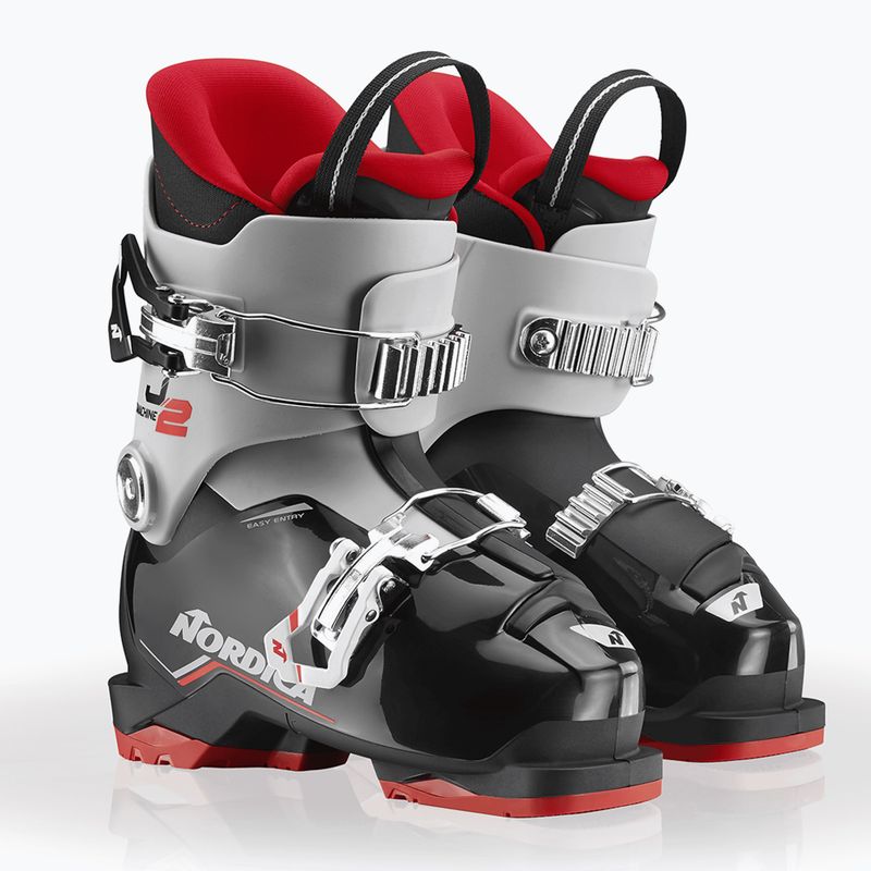 Vaikiški slidinėjimo batai Nordica Speedmachine J 2 black/grey/red 7