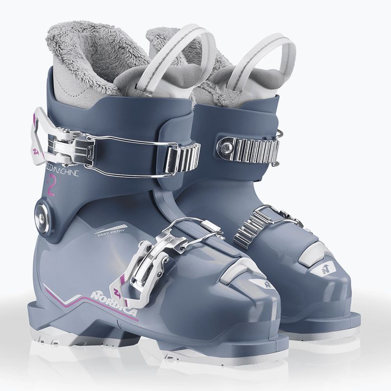 Vaikiški slidinėjimo batai Nordica Speedmachine J 2 blue/light blue/fucsia 7