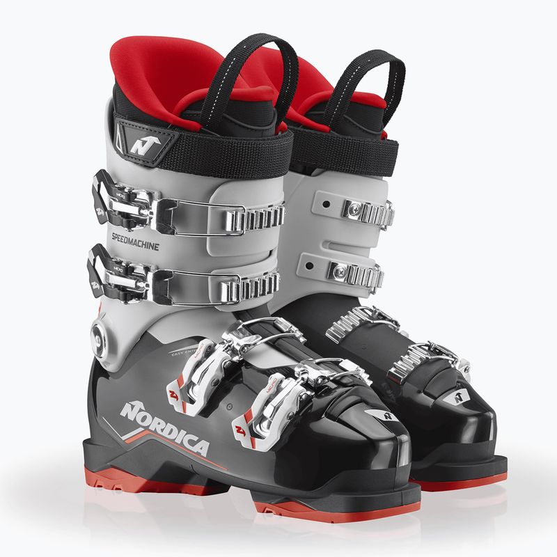 Vaikiški slidinėjimo batai Nordica Speedmachine J 4 black/grey/red 7