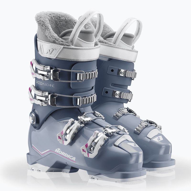 Vaikiški slidinėjimo batai Nordica Speedmachine J 4 blue/light blue/fucsia 7