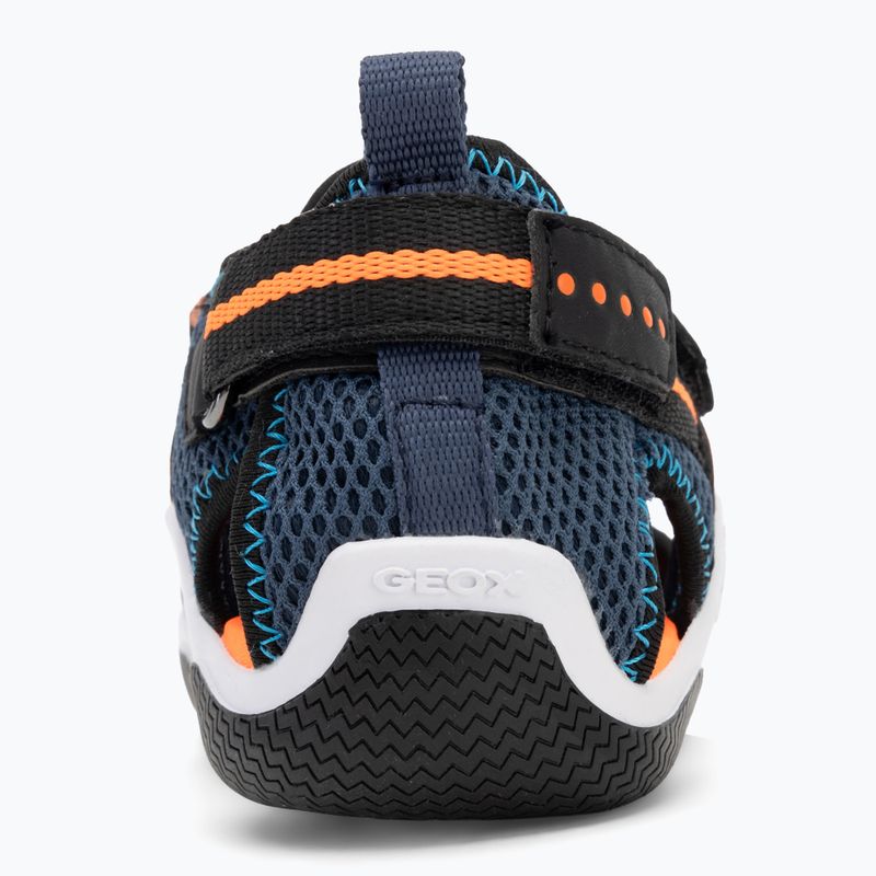 Vaikiški sandalai Geox Wader navy/fluo orange 6