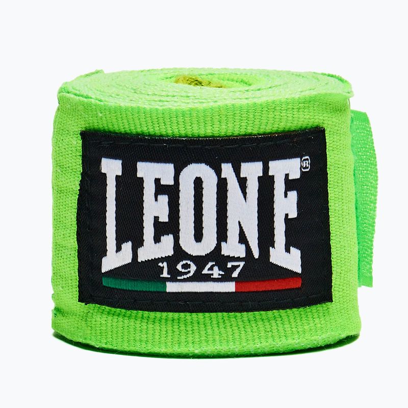 Bokso raiščiai Leone 1947 Hand Wraps 350 cm fluorescent green 2