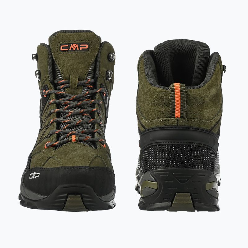 Vyriški trekinginiai batai CMP Rigel Mid Wp olive/flame 4