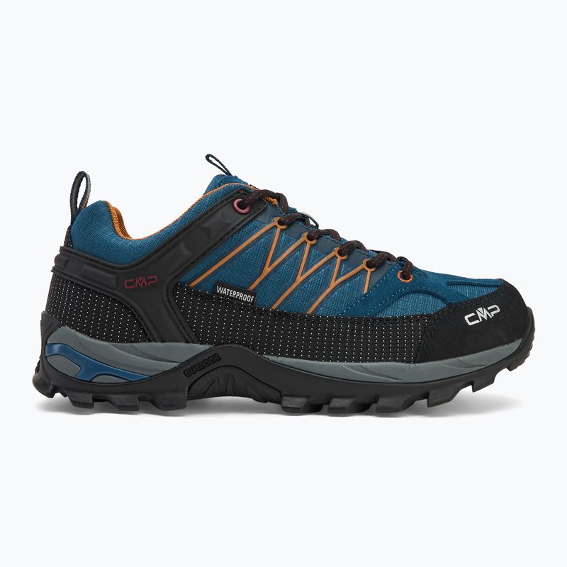Vyriški CMP Rigel Low Wp ocean/senape trekingo batai 2