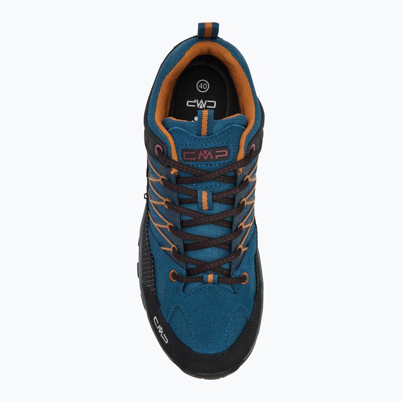 Vyriški CMP Rigel Low Wp ocean/senape trekingo batai 5