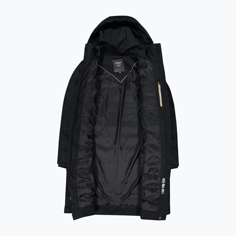 Moteriška pašiltinta striukė CMP 35K3676 Coat Fix Hood black 4