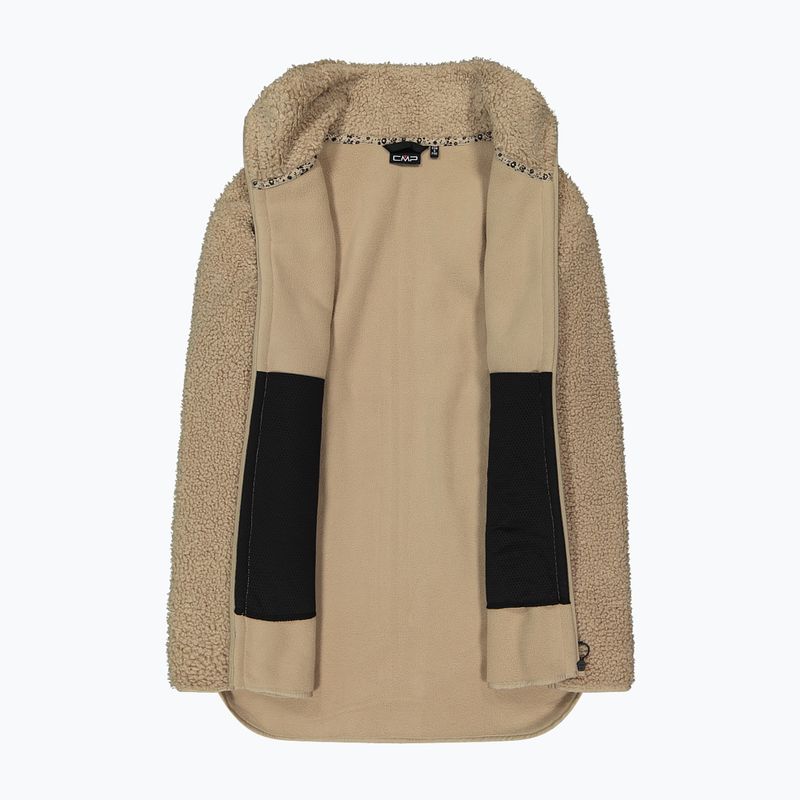 Moteriška striukė CMP 35P3846 Long Teddy Highloft cookie 4