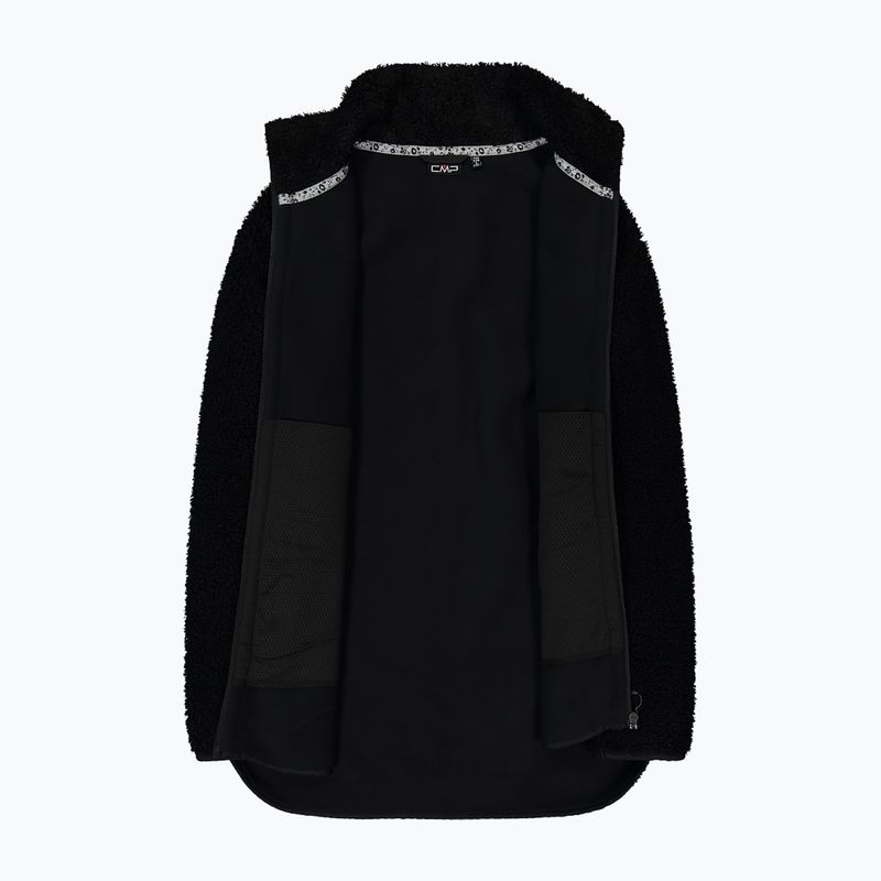 Moteriškas paltas CMP 35P3846 Long Teddy Highloft nero 4