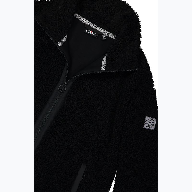 Moteriškas paltas CMP 35P3846 Long Teddy Highloft nero 5