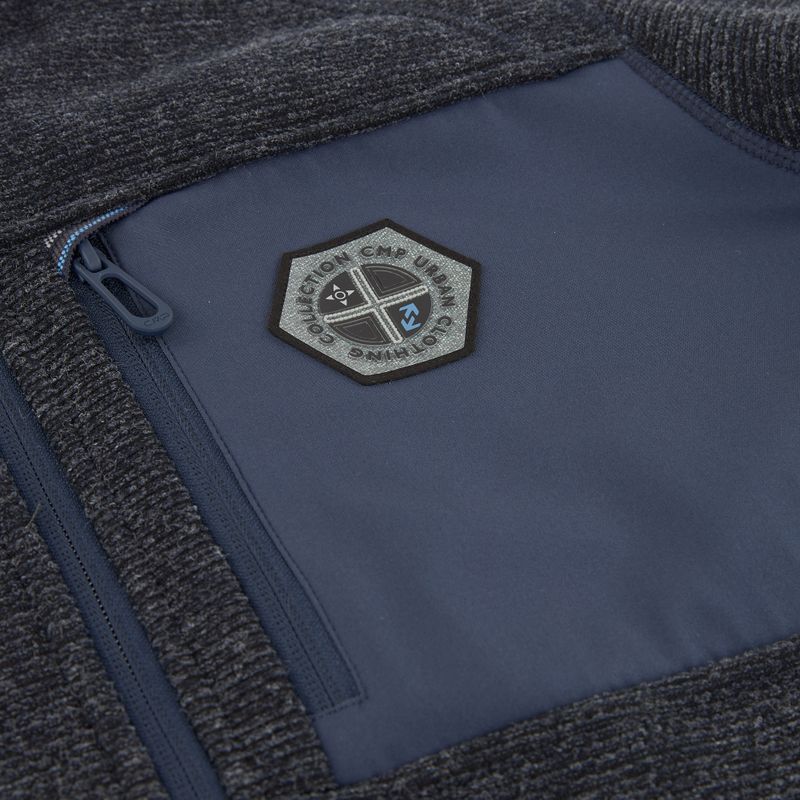 Vyriškas flisinis džemperis CMP 35H3907 Melange Knitted blue melange/blue 4