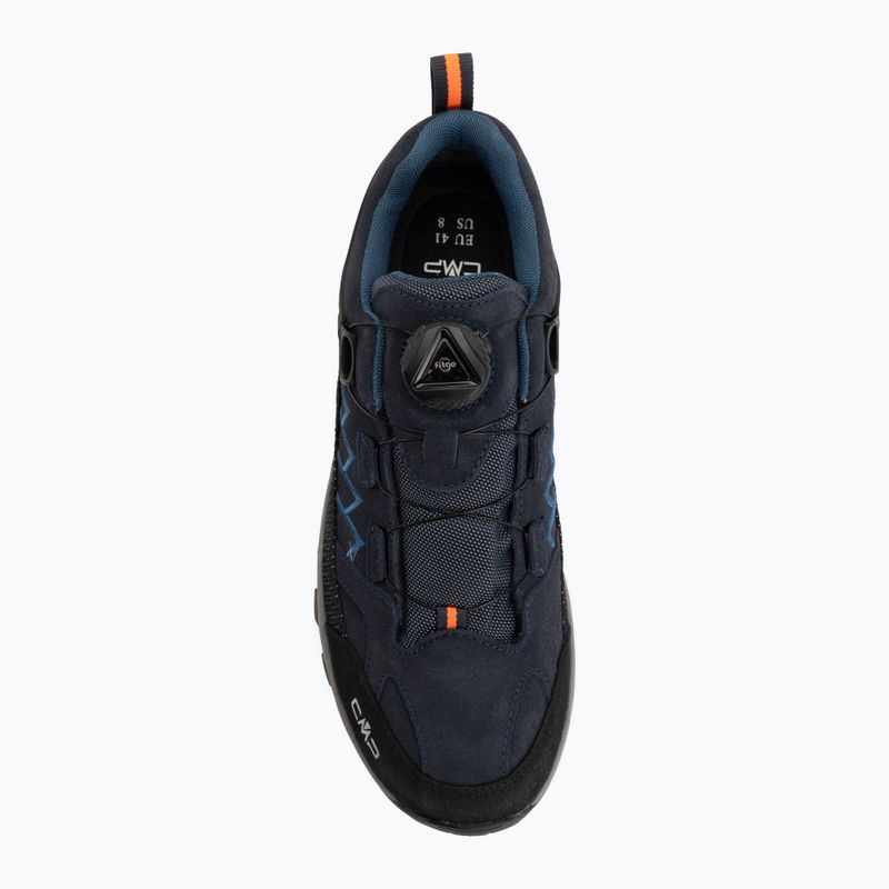 Vyriški žygio batai CMP Rigel Low Fitgo Wp b.blue/flash orange 5