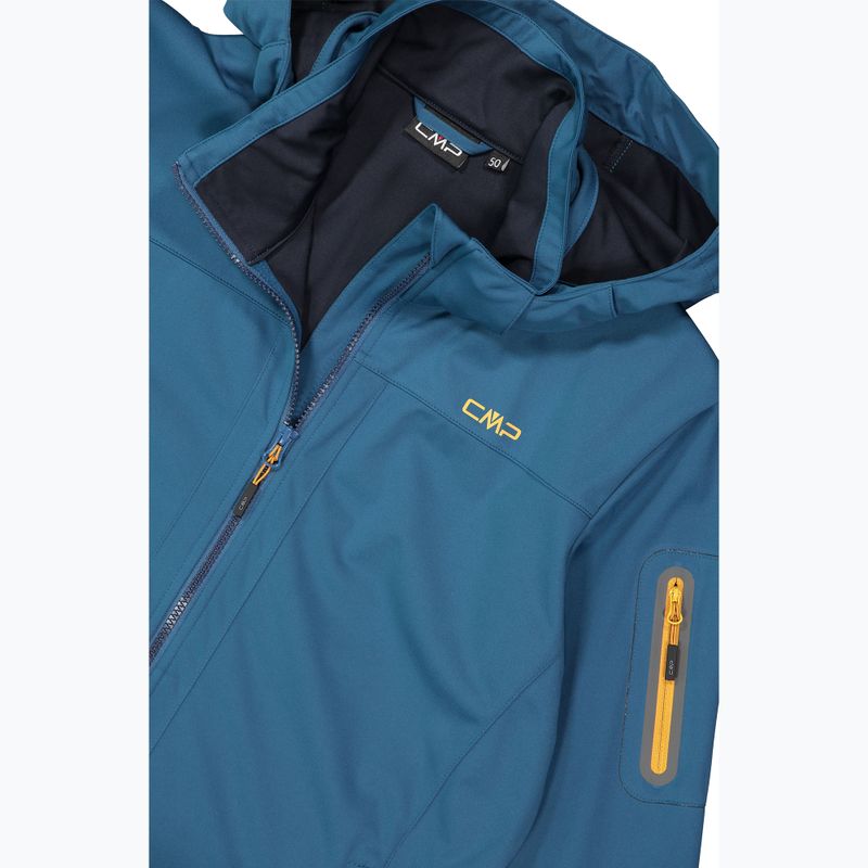 Vyriška softshell striukė CMP 39A5027 Zip Hood petroleum 5
