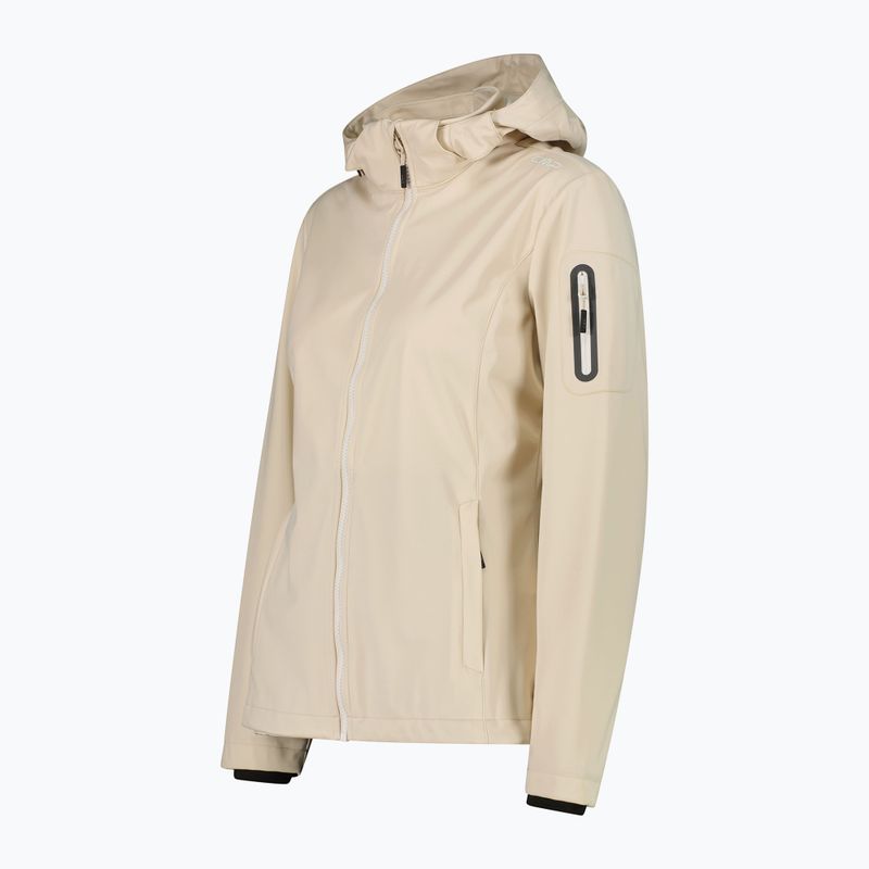 Moteriška softshell striukė CMP 39A5016 Zip Hood cream 3
