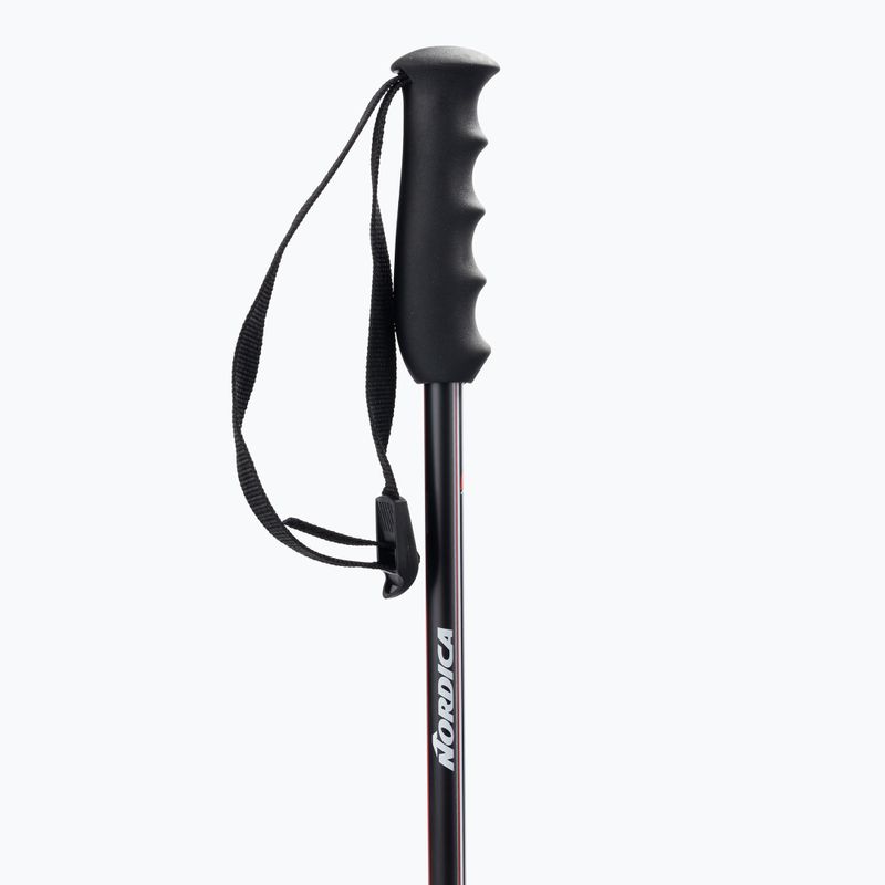 Nordica slidinėjimo lazdos ALPINE TI 16 MM pilkai raudonos spalvos 0B080800001 2