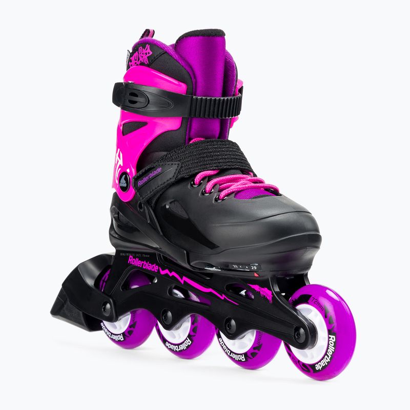 Rollerblade Fury G vaikiški riedučiai juoda/rožinė 07067100 7Y9