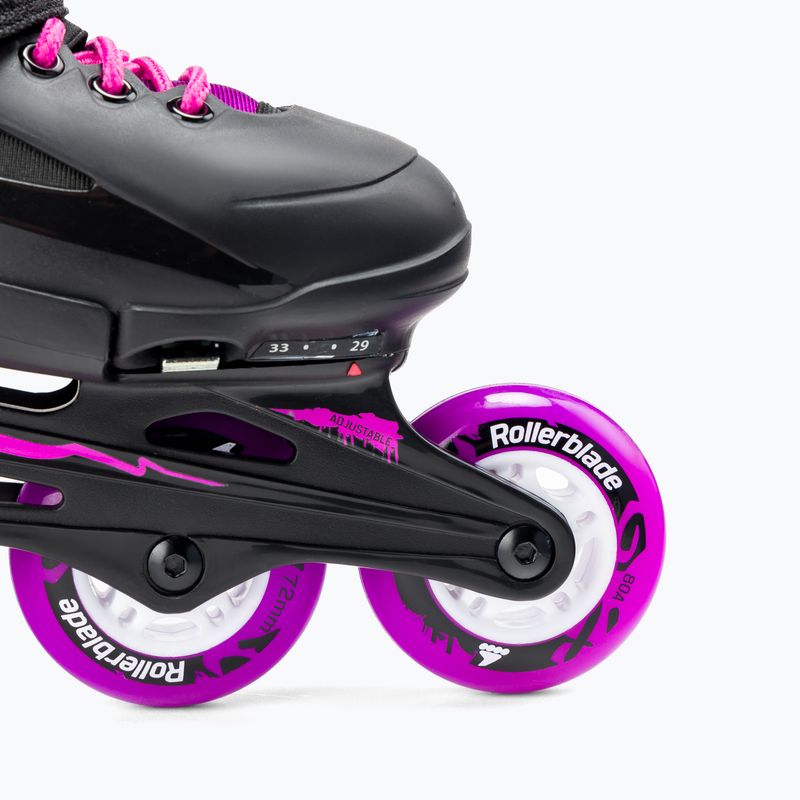 Rollerblade Fury G vaikiški riedučiai juoda/rožinė 07067100 7Y9 6