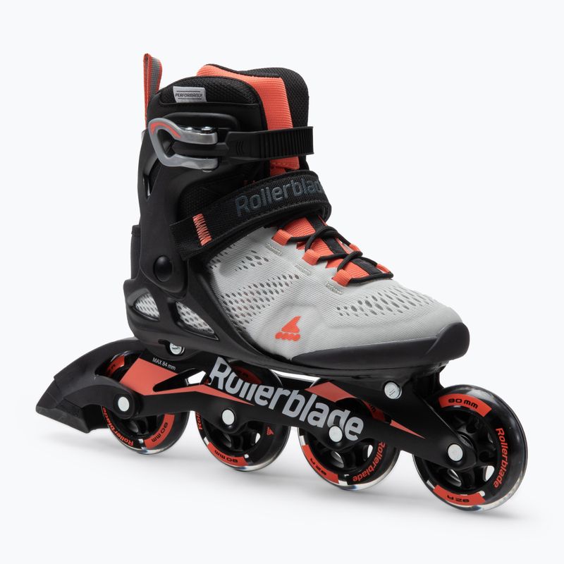 Moteriški riedučiai Rollerblade Macroblade 80 pilkai oranžiniai 07100700 R50