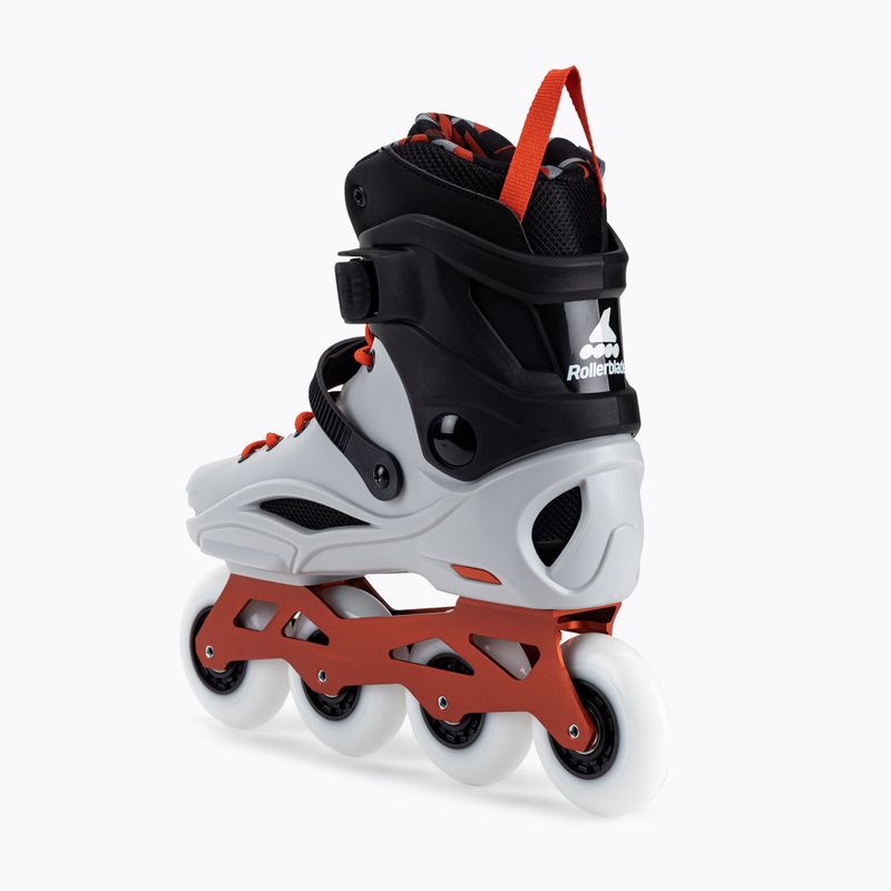 Rollerblade RB Pro X vyriški riedučiai pilkai raudoni 07101600 U94 3