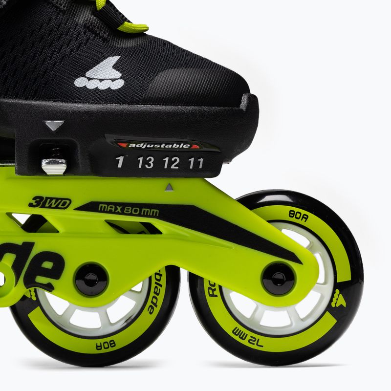 Rollerblade Microblade vaikiški riedučiai juodai geltoni 7101700215 6
