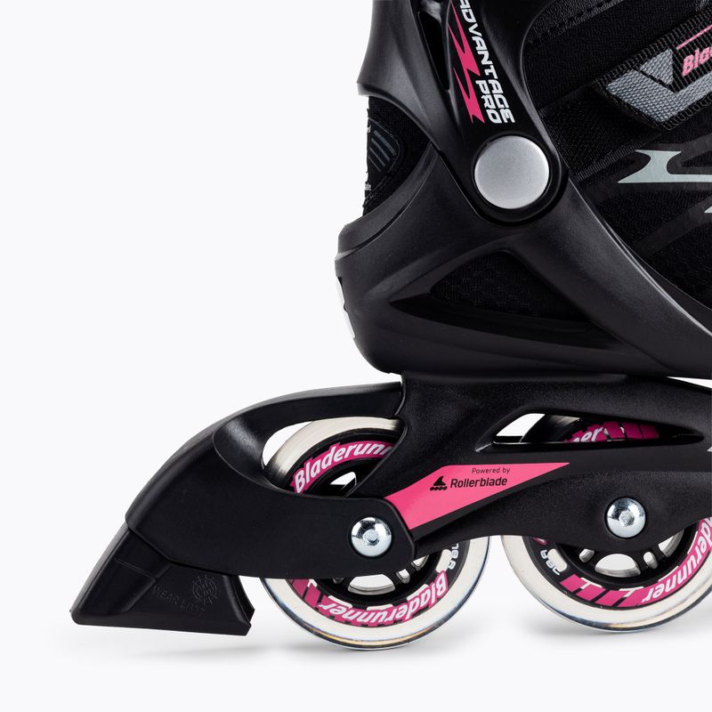 Moteriški Bladerunner by Rollerblade Advantage Pro XT juodos/rožinės spalvos riedučiai 7