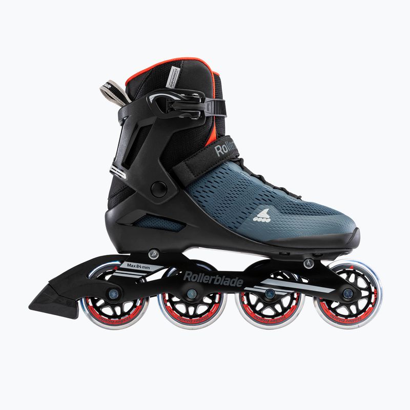 Vyriški riedučiai Rollerblade Sirio 80 orion blue/spicy orange 2