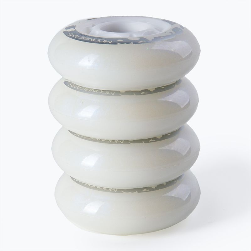 Rollerblade Moonbeams Led ratai 80mm/82A 4 vnt. balti 06120000 101