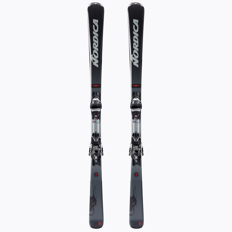 Nordica SPITFIRE 75 + TP2COMP10 FDT pilkos spalvos kalnų slidės 0A1248SA001