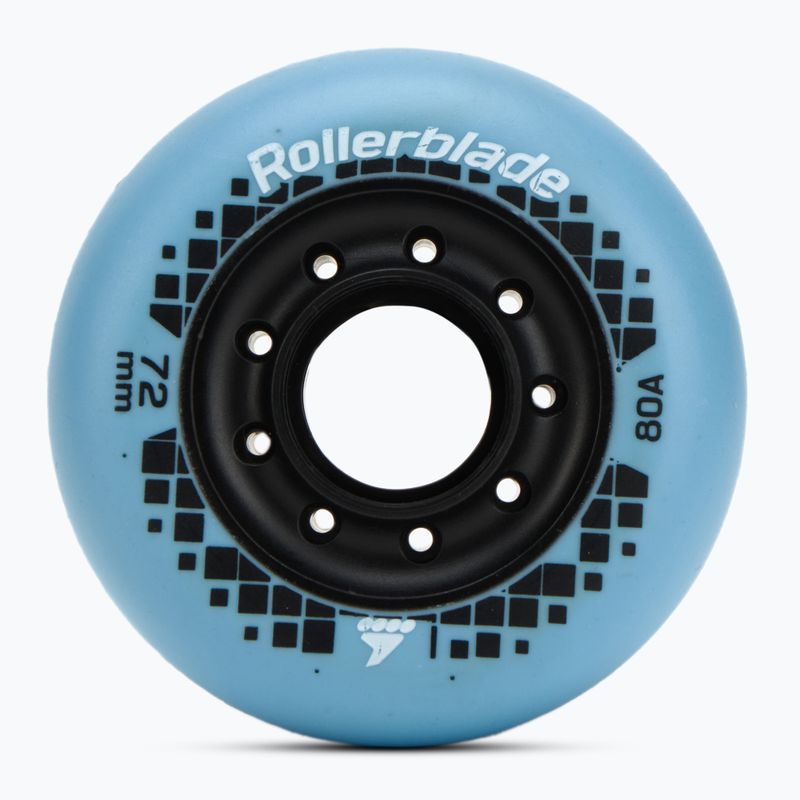 Riedučių ratukai Rollerblade Apex XC 72 mm/80A 4 vnt. light blue
