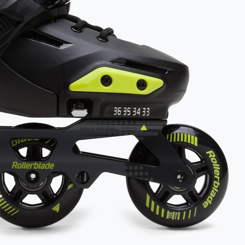 Rollerblade Apex 3WD vaikiški riedučiai juodi 07221400 1A1 6