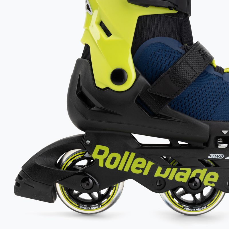 Vaikiški riedučiai Rollerblade Microblade 3WD Jr blue royal/lime 6