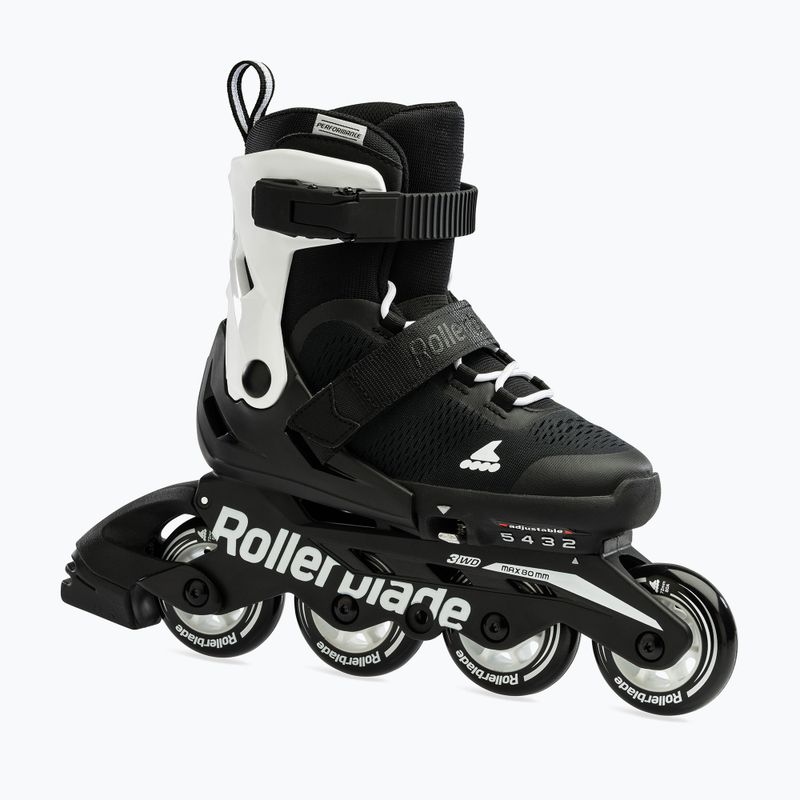 Rollerblade Microblade vaikiški riedučiai juoda/balta 9