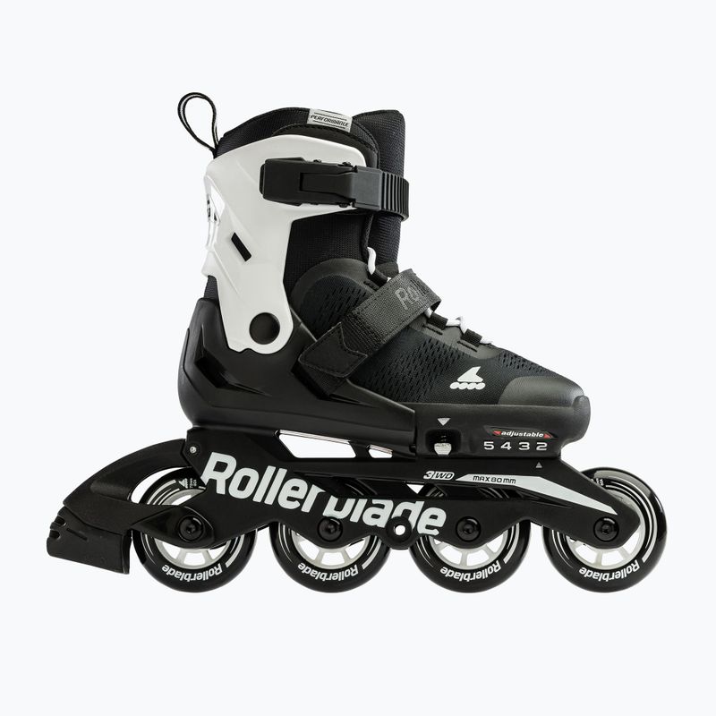 Rollerblade Microblade vaikiški riedučiai juoda/balta 11
