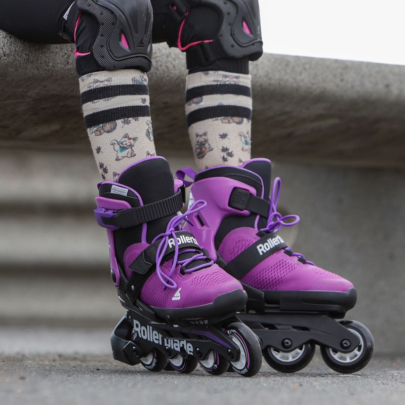 Rollerblade Microblade vaikiški riedučiai violetinės spalvos 07221900 9C4 10