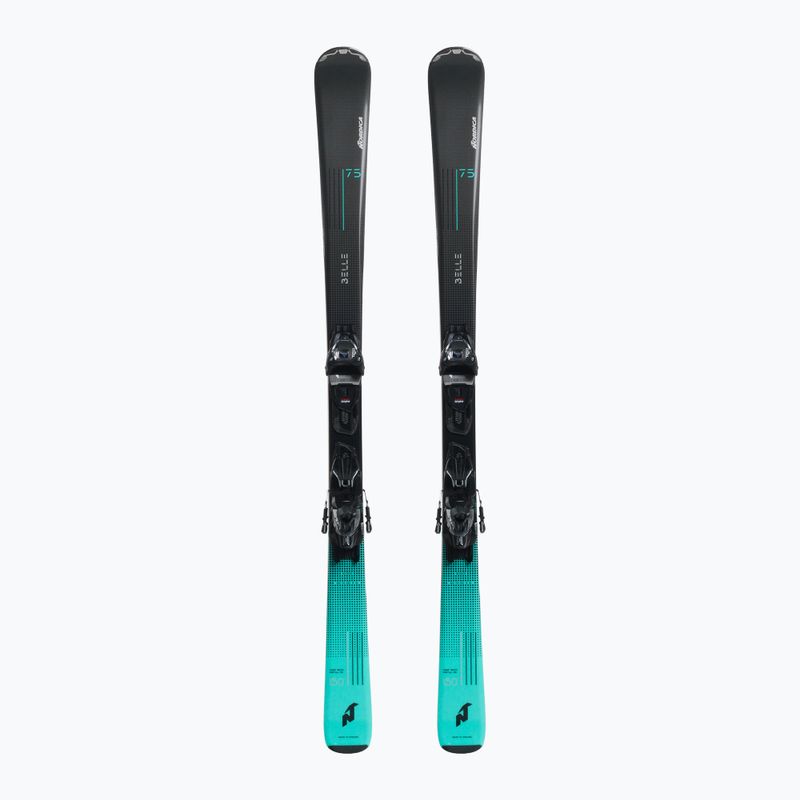 Nordica BELLE 75 + TP2 10 pilkos spalvos kalnų slidės 0A2271SA001